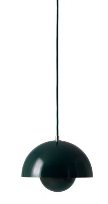 Flowerpot VP1 Pendant light AndTradition 23 cm dark green